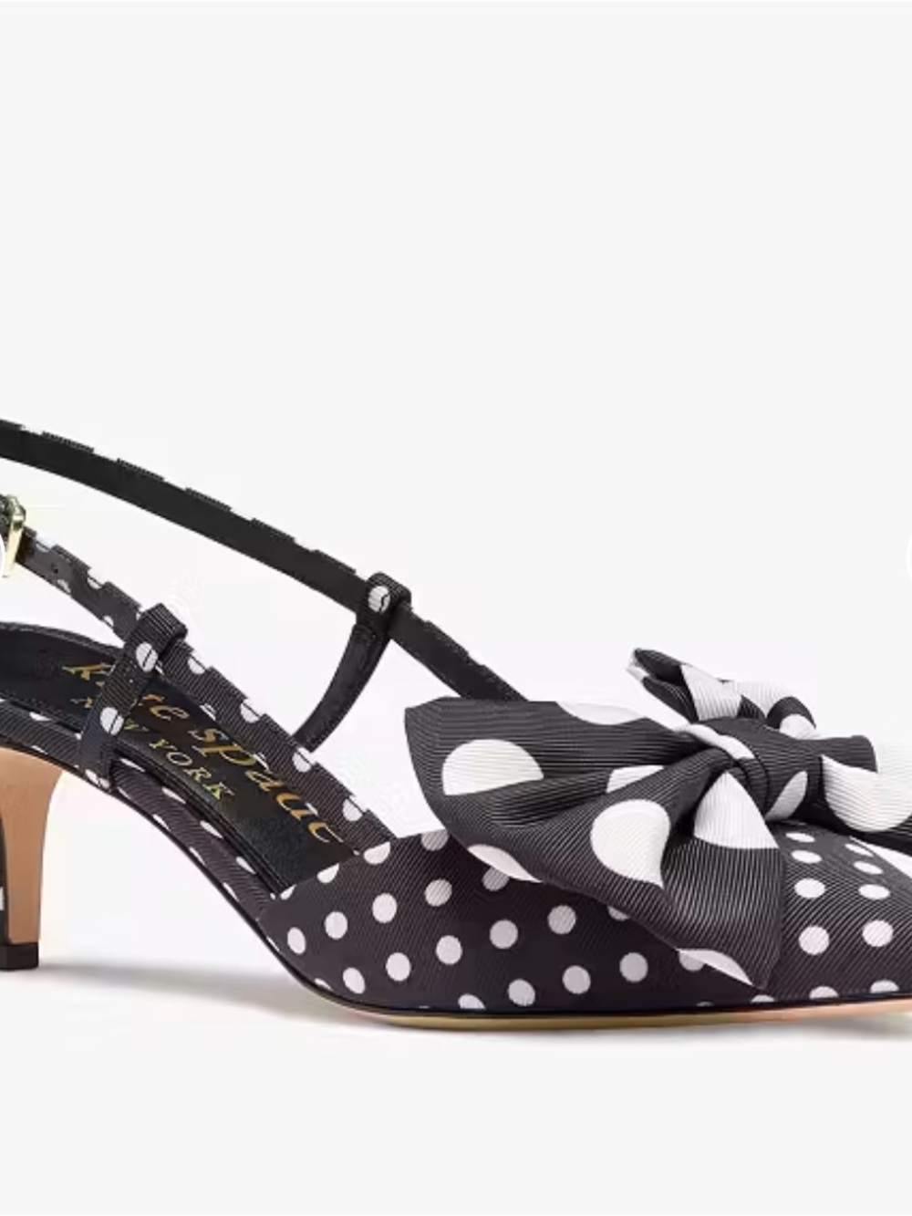 Kate Spade Polka Dot Bow Slingback Pumps